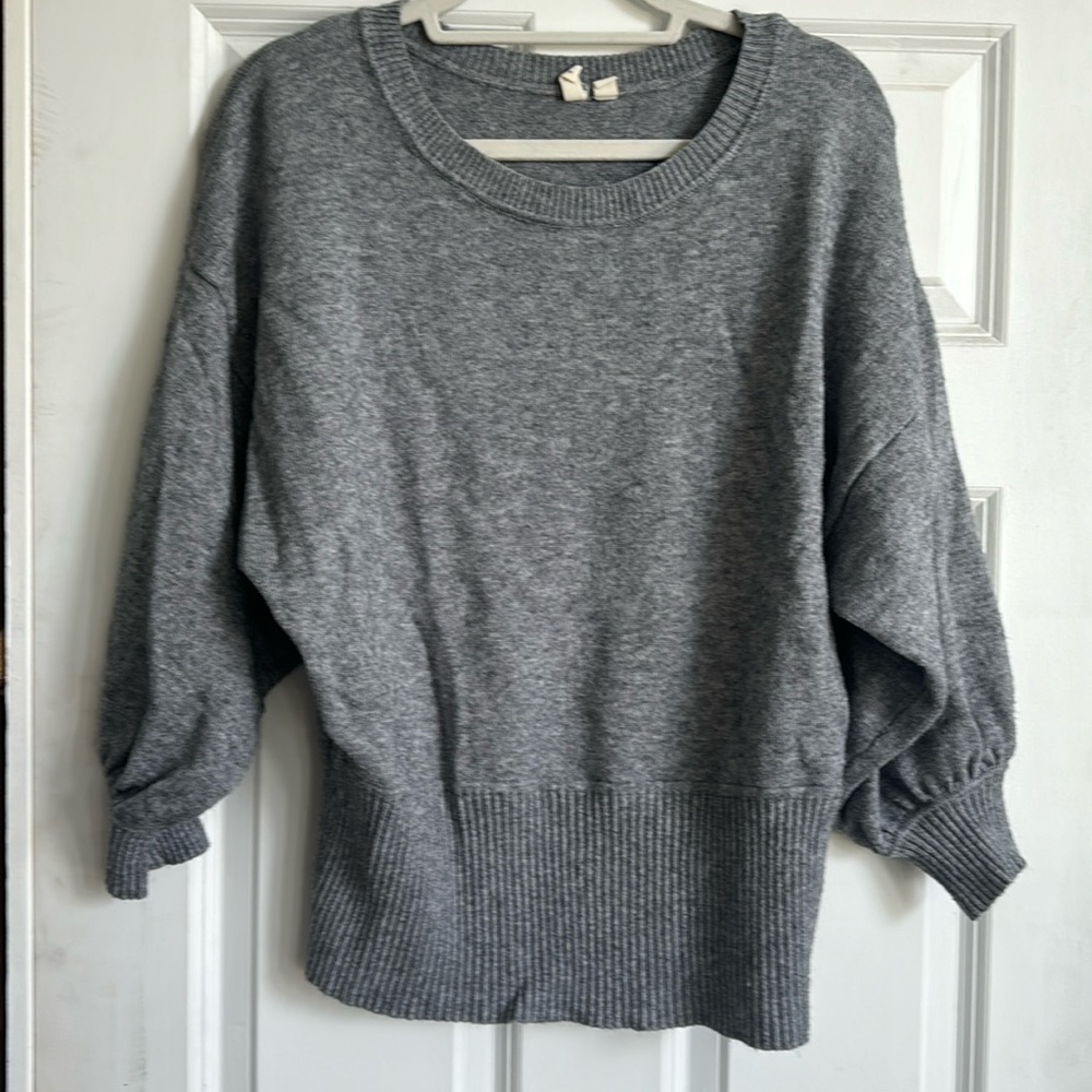 Soft Grey Sweater by Moth from Anthropologie in XL